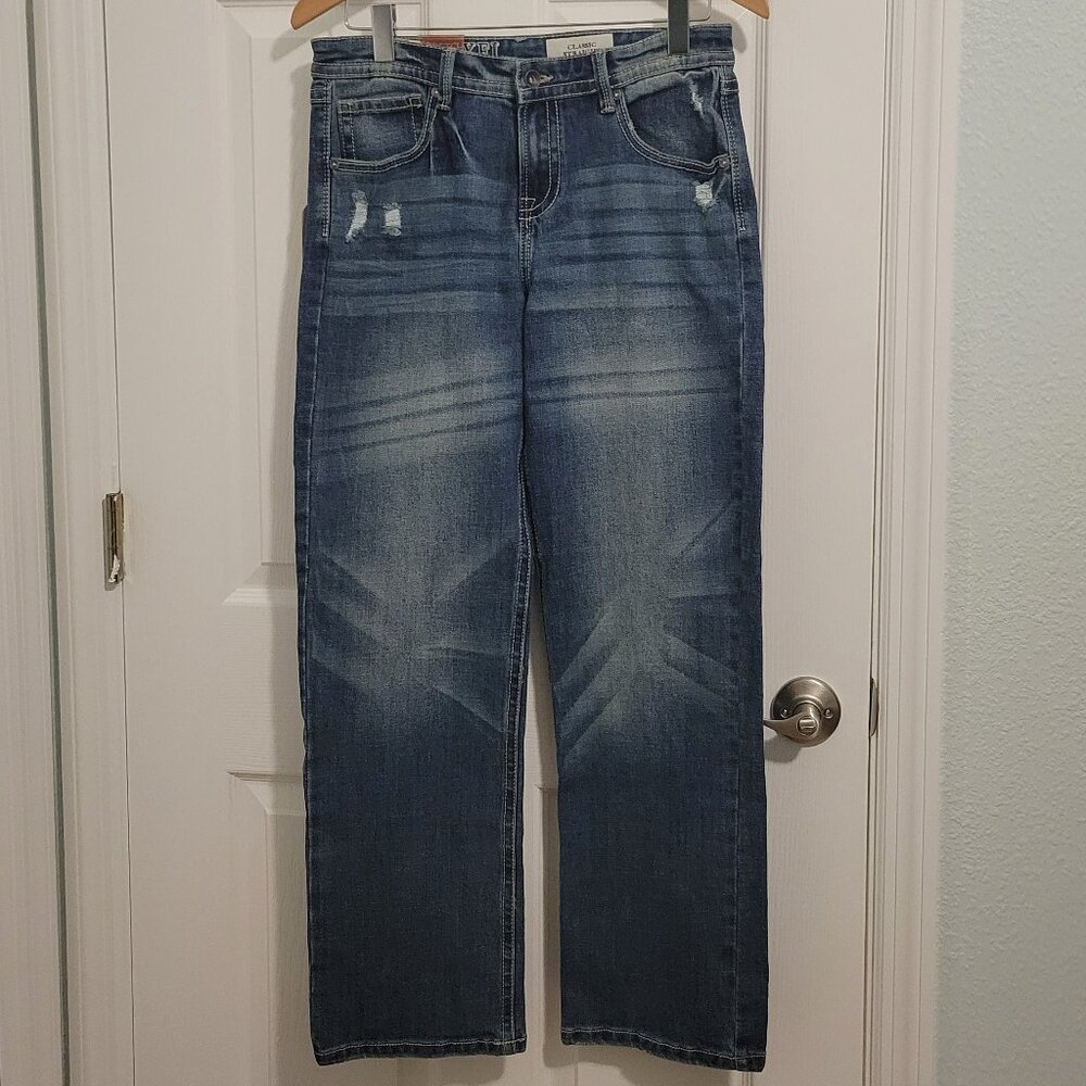TK Axel Brand Stretch Classic Straight Denim Jeans Distressed Youth Size 20 NWT